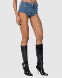 EDIKTED - Super Micro High Rise Denim Shorts