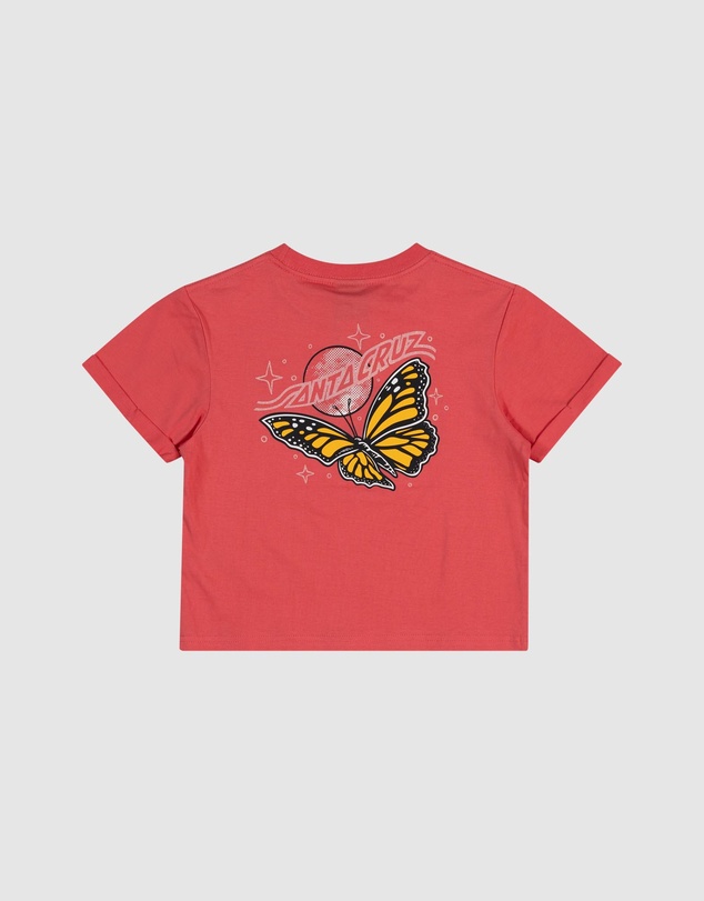 Santa Cruz - Winged Moon Strip Centre Short Sleeve Tee - Teens