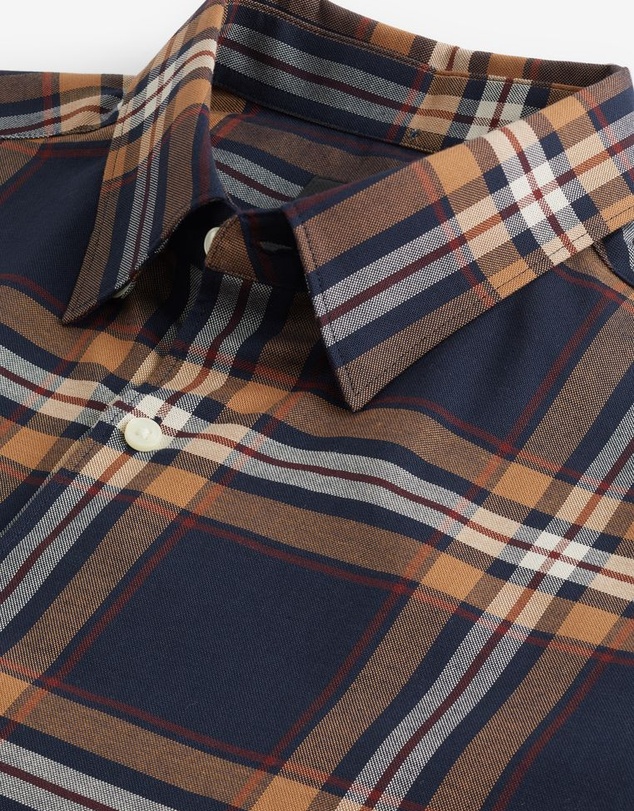 NEXT - Stretch Oxford Check Short Sleeve Shirt