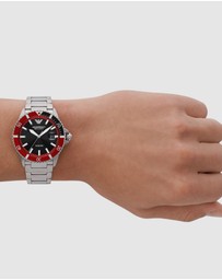 Emporio Armani - Silver Tone Analogue Watch