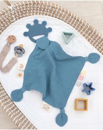 Playground - Silicone Comfort Teether - Steel Blue
