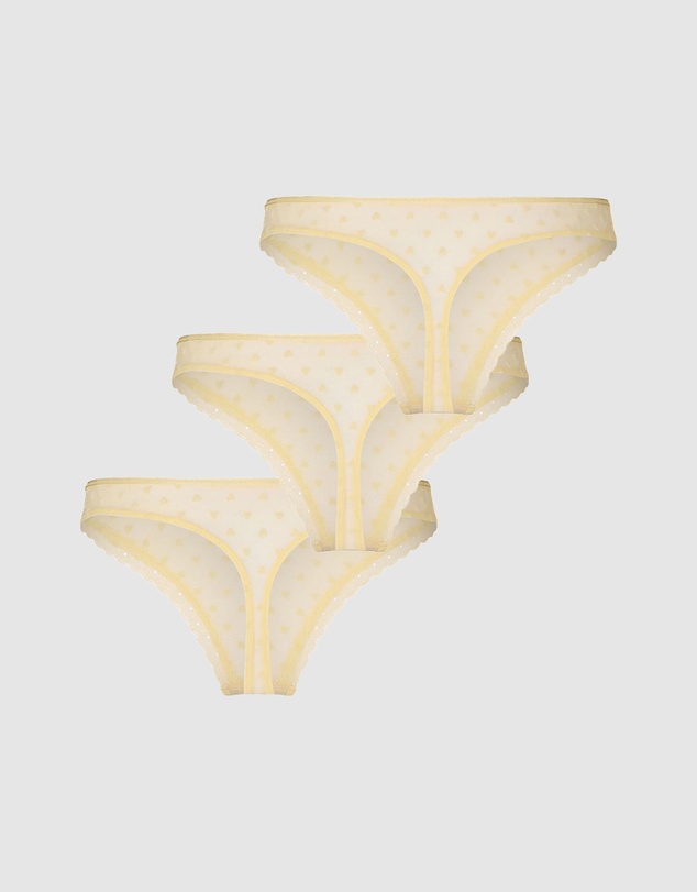 Hunkemoller - 3-Pack Phoebe Thong