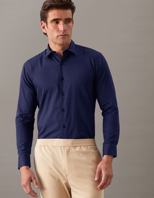 Calvin Klein - Sateen Stretch Casual Shirt