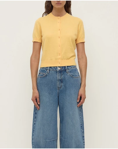 Assembly Label - Semra Cotton Cashmere SS Cardigan
