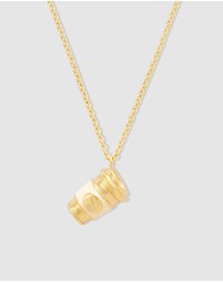Wanderlust + Co - Coffee On The Gold Necklace