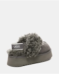 EVERAU - Australian Shepherd Ugg Waffle Curly Platform Cow Suede Upper House Shoes