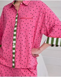 Chelsea Peers - Organic Cotton Flared Long Pyjama Set