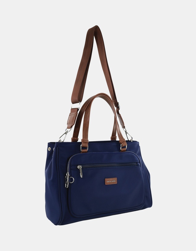 Pierre Cardin - Pierre Cardin RFID Anti-Theft Nylon Mini Tote with Crossbody