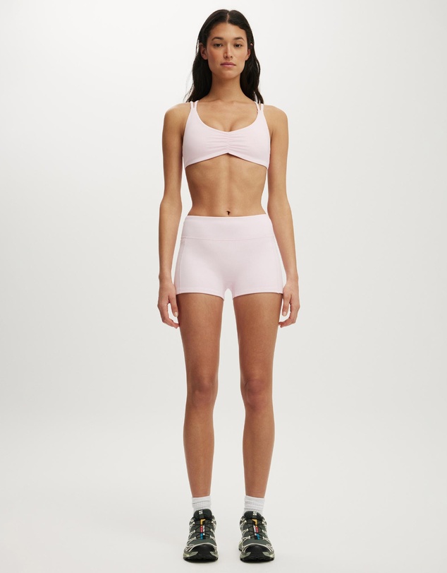 Cotton On Body Active - Ultra Soft Scrunch Front Strappy Crop