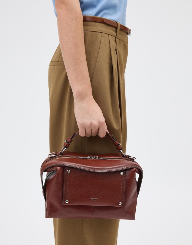 Oroton - Mica Small Bowler Veg Leather