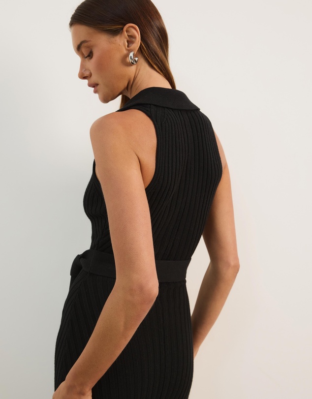 Atmos&Here - Joni Sleeveless Rib Knit Midi Dress
