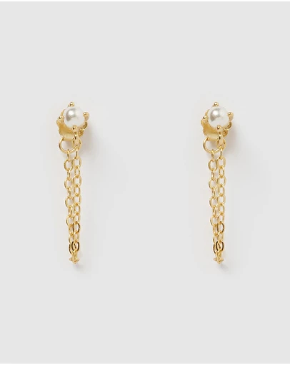 Izoa - Savannah Chain Drop Earrings