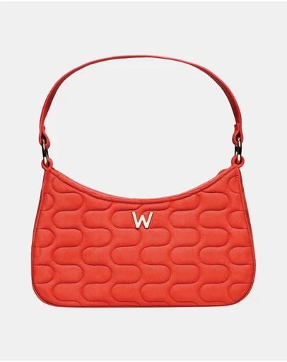 Wolf - Wolf Mimi Swirl Shoulder Bag with Scarf Radiant Red