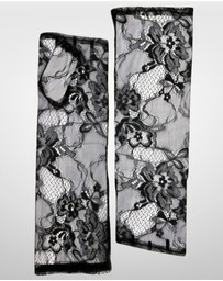 DENTS - Lace Fingerless Elbow-Length Gloves