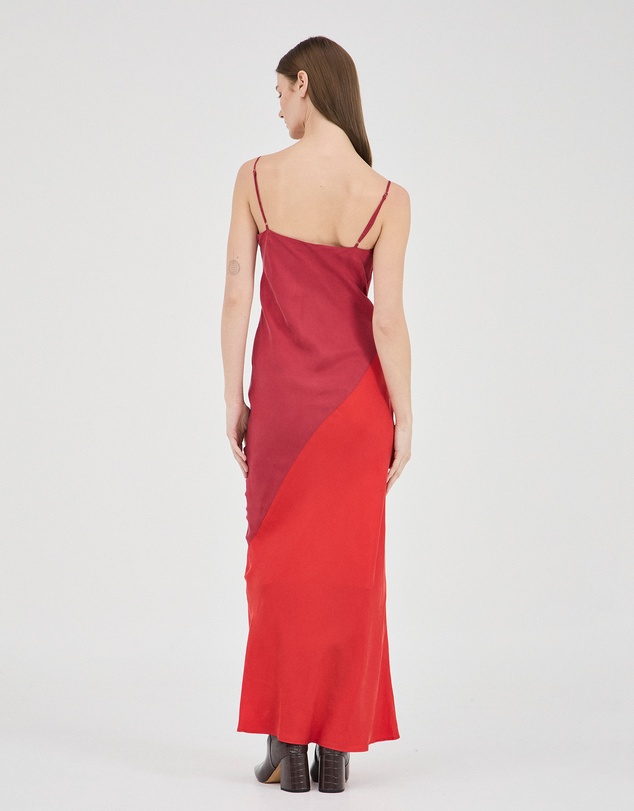 FRIEND of AUDREY - The Spliced Cupro Bias Dress