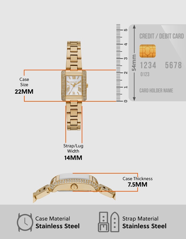 Michael Kors - Emery Gold Tone Analogue Watch