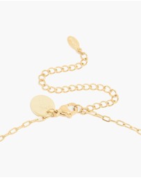 Lovisa - Waterproof Gold Plated Stainless Steel Interlocking Heart Pendant Necklace