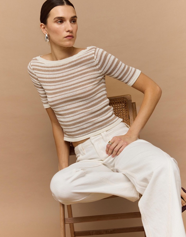 Staple the Label - Echo Stripe Knit Tee