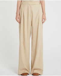 Marella - Twill Wide-Leg Trousers