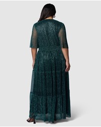 Pink Dusk by Curve Project - Steamy Encounters Maxi Dress
