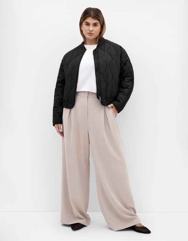 City Chic - Plus size Leah Puffer Jacket - black