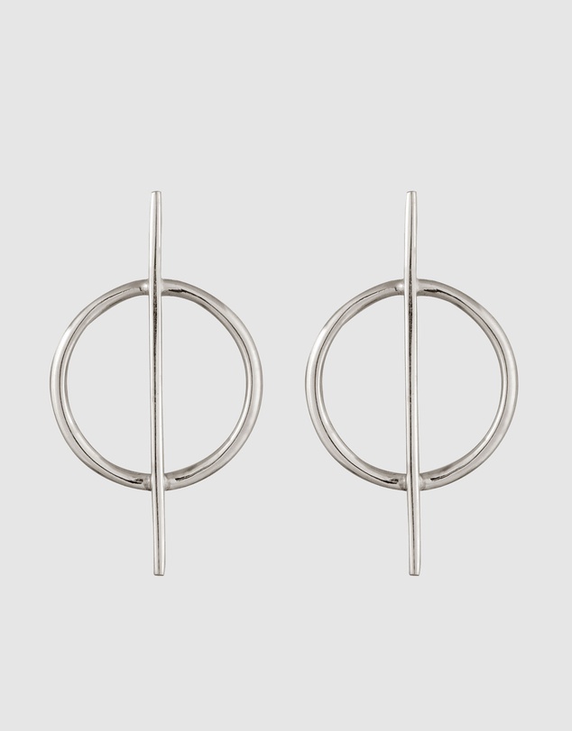 Kuzzoi - ICONIC EXCLUSIVE - Circle Stud Earrings in 925 Sterling Silver