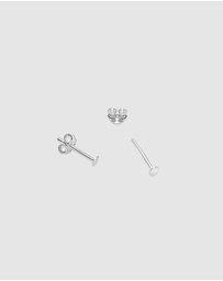 Ichu - Tiny Silver Dot Studs