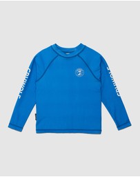 Crywolf - LONG SLEEVE RASH VEST Deep Sea Blue