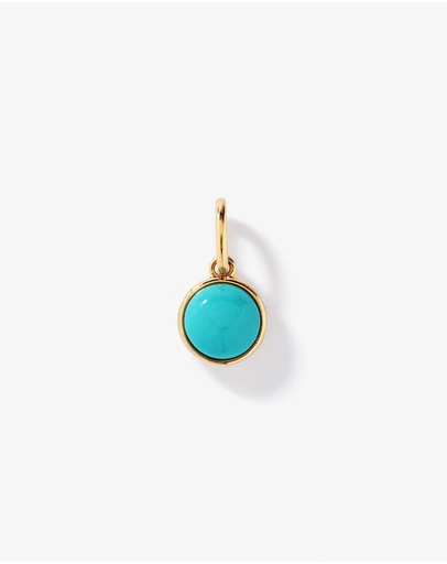 Michael Hill - Turquoise Round Pendant in 18kt Vermeil