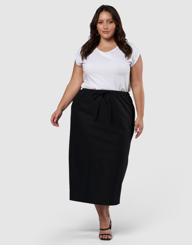 Something 4 Olivia - Olsen Linen Midi Skirt