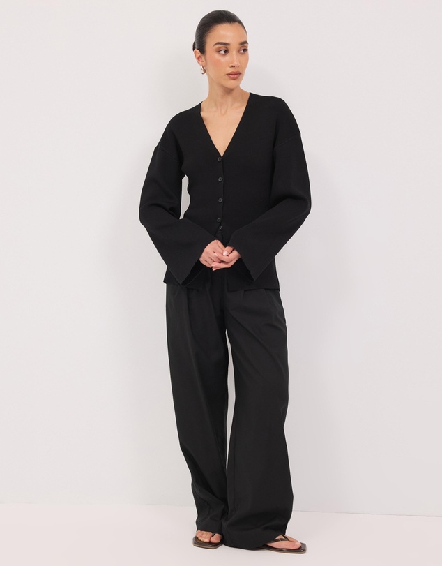 Calli - Tiarne Flared Knit Cardigan