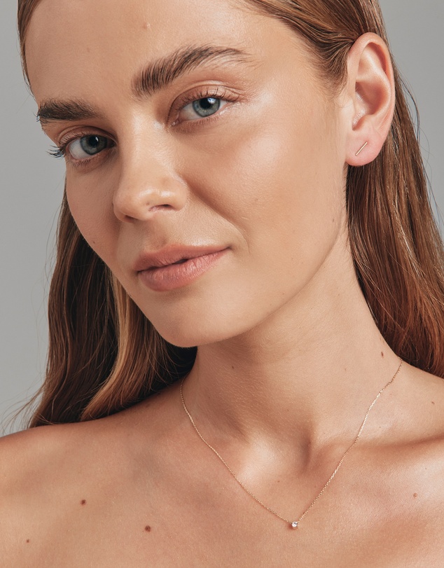 Michael Hill - Mini Diamond Solitaire Necklace in 10kt Yellow Gold