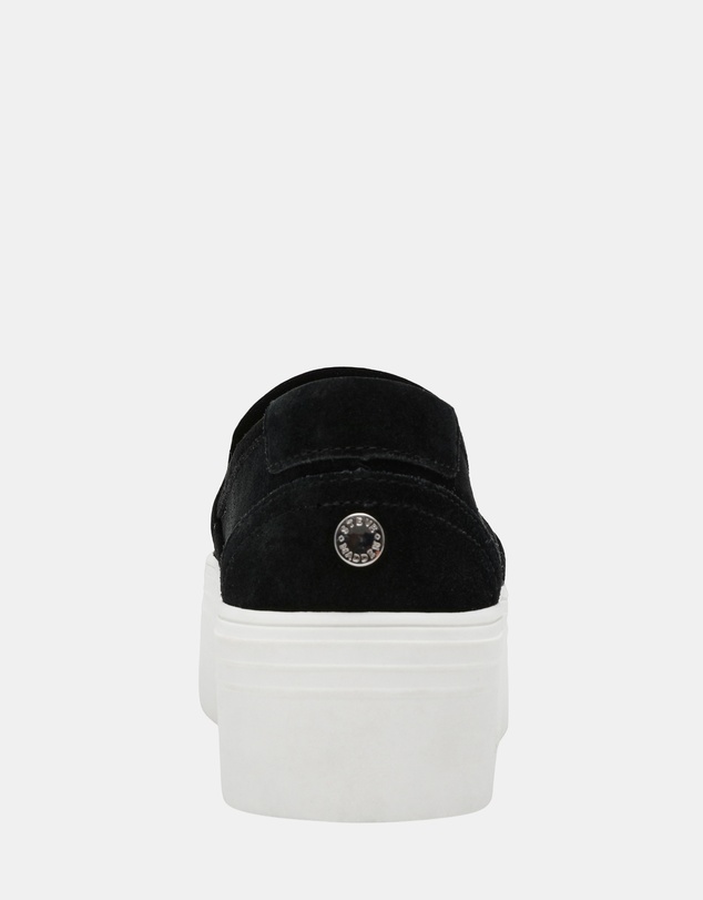 Steve Madden - Clifftop Black Suede Sneakers