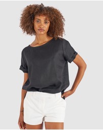 CAMIXA - Teena Linen T-shirt Top