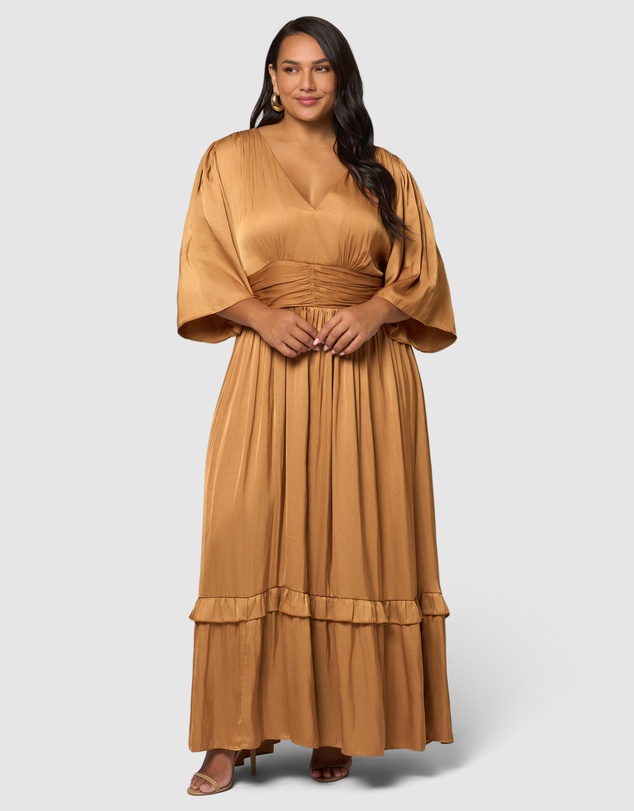 Pink Dusk by Curve Project - Work It Maxi Dress