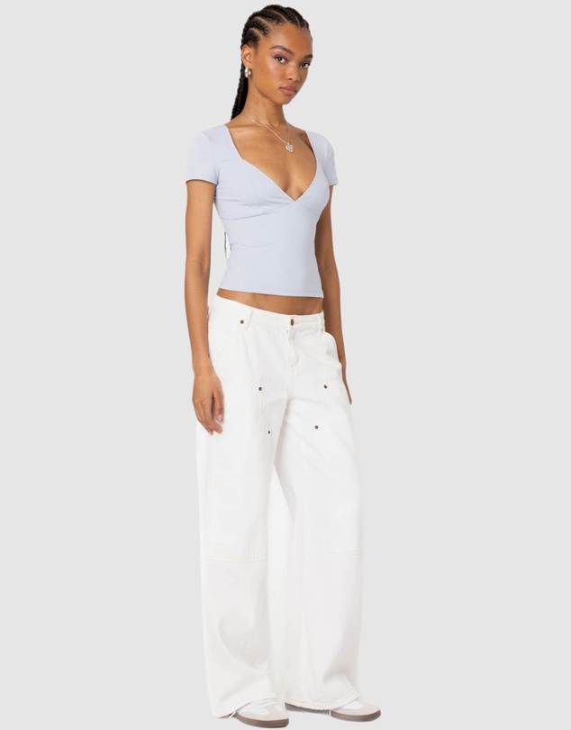 EDIKTED - Katia V Neck Top