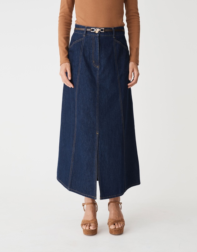 Forcast - Nancy Panelled Denim Skirt