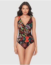 Miraclesuit Swimwear  - Pluma Orla Crossover Draped Shaping Swimsuit