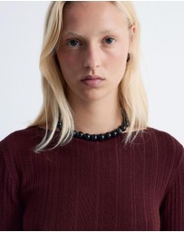 & Other Stories - Rib-Knit Wool Boatneck Top