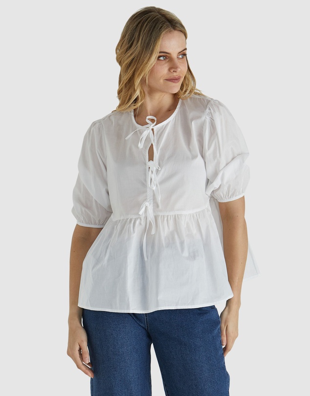 Sass - Sylvie Peplum Top