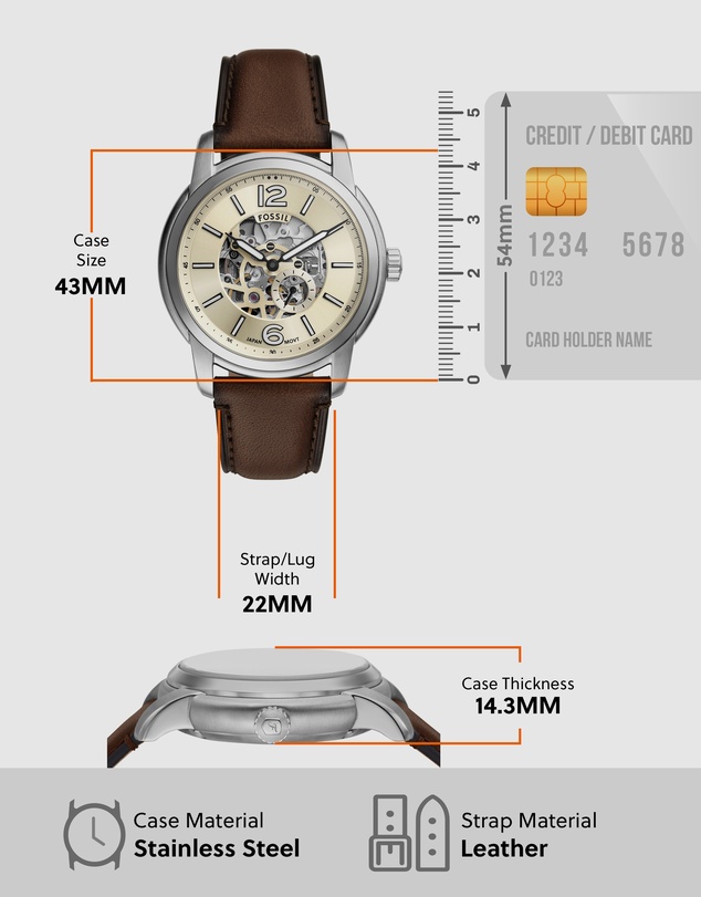 Fossil - Fossil Heritage Brown Analogue Watch