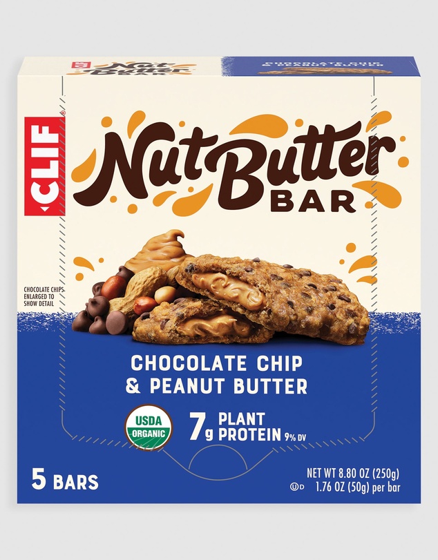 CLIF - Chocolate Chip & Peanut Butter Nut Butter Bar - 5x50g