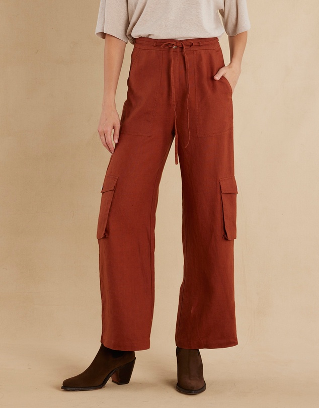 Amelius - Ciel Linen Cargo Pant
