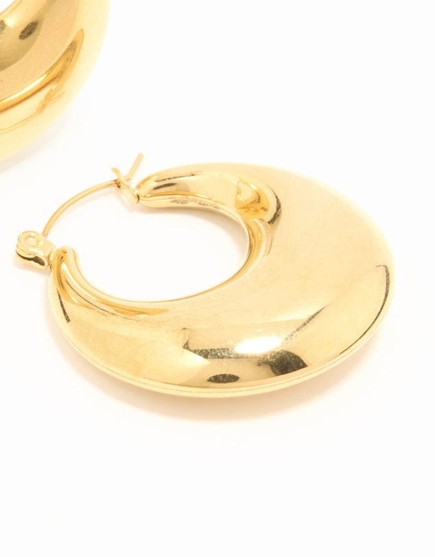 Lovisa - Waterproof Gold Plated Stainless Steel Chunky Hoop Earrings