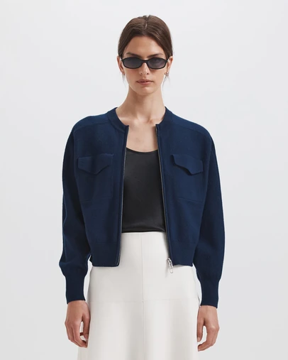 SABA - Amaya Boiled Wool Bomber