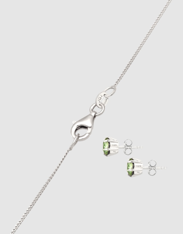 Elli Jewelry - Jewelry Set Crystal 925 Sterling Silver