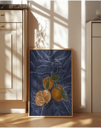 Olive et Oriel - KH Studio - The Colors Orange a Blue by Karla Hyman Art Print