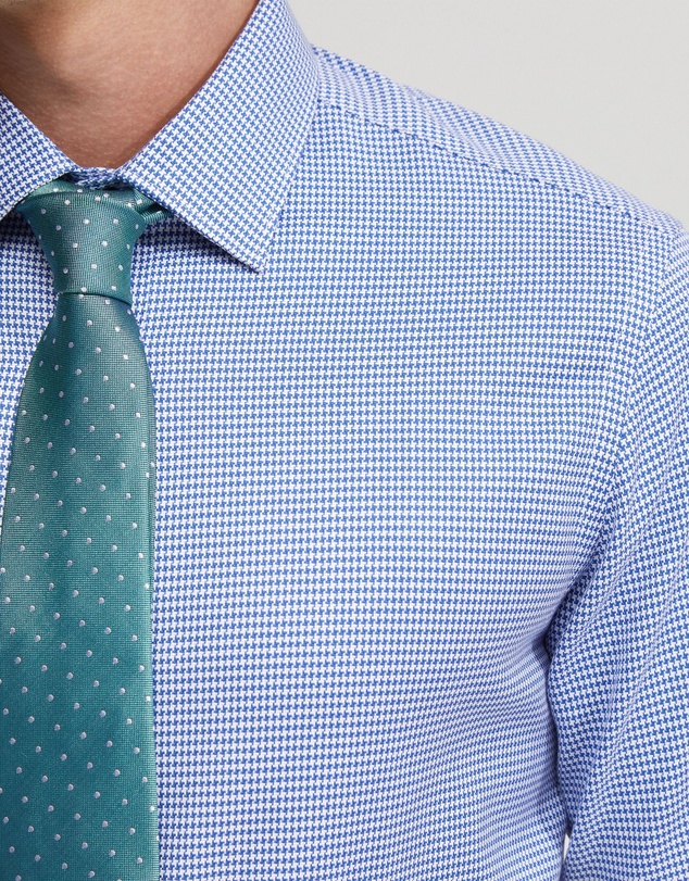 Oxford - Beckton Houndstooth Cotton Shirt