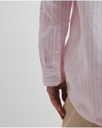 Country Road - Organically Grown Linen Stripe Shirt