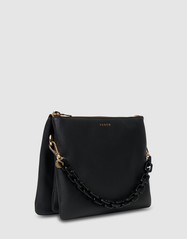 SABEN - Matilda Crossbody Black + Tonal Chain